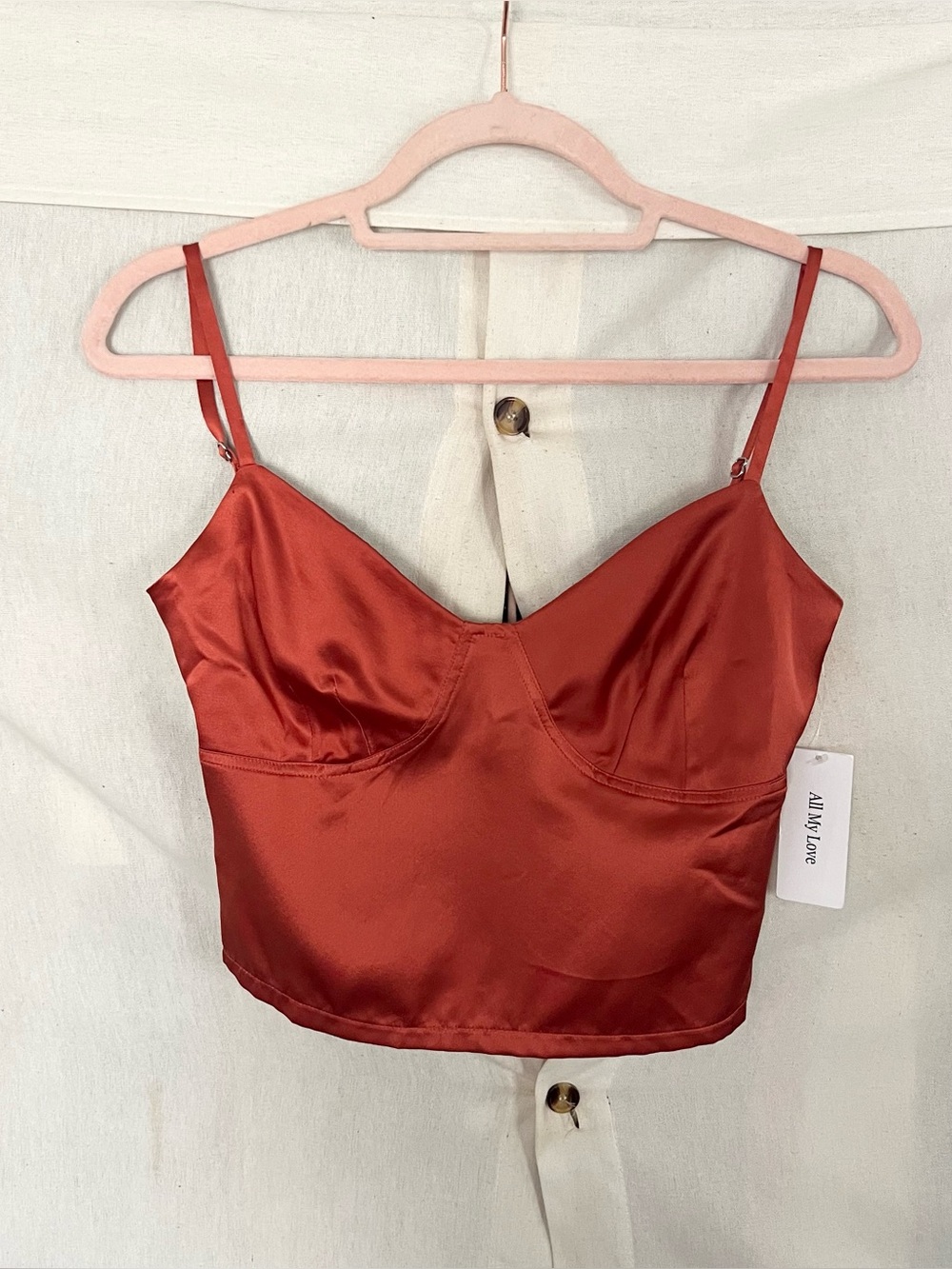 All My Love The Danielle Silk Top NWT XS